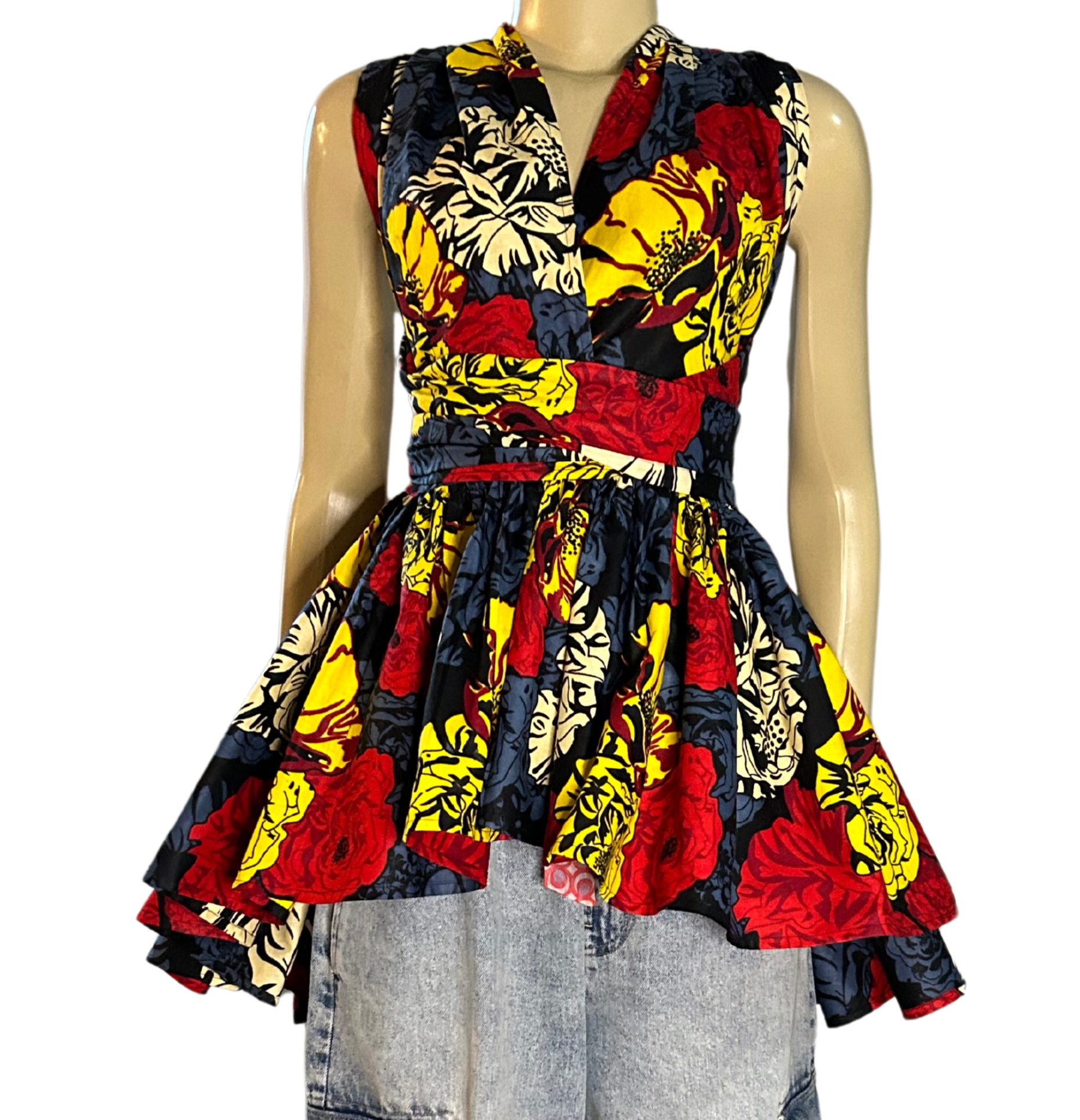 NIYE INFINITY WRAP BLOUSE