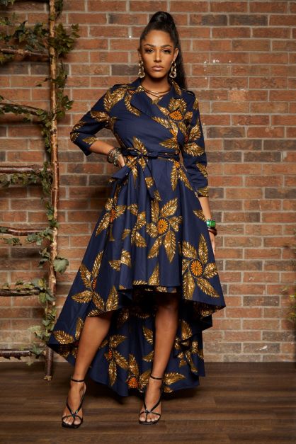 ROSE HIGH-LOW WRAP DRESS JACKET - Rahyma