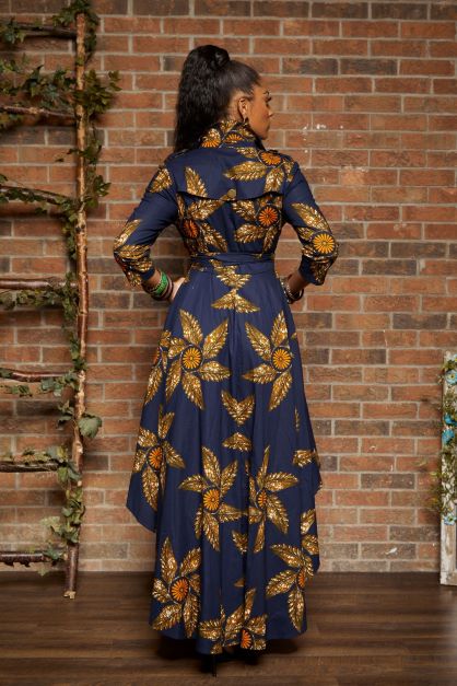 ROSE HIGH-LOW WRAP DRESS JACKET - Rahyma