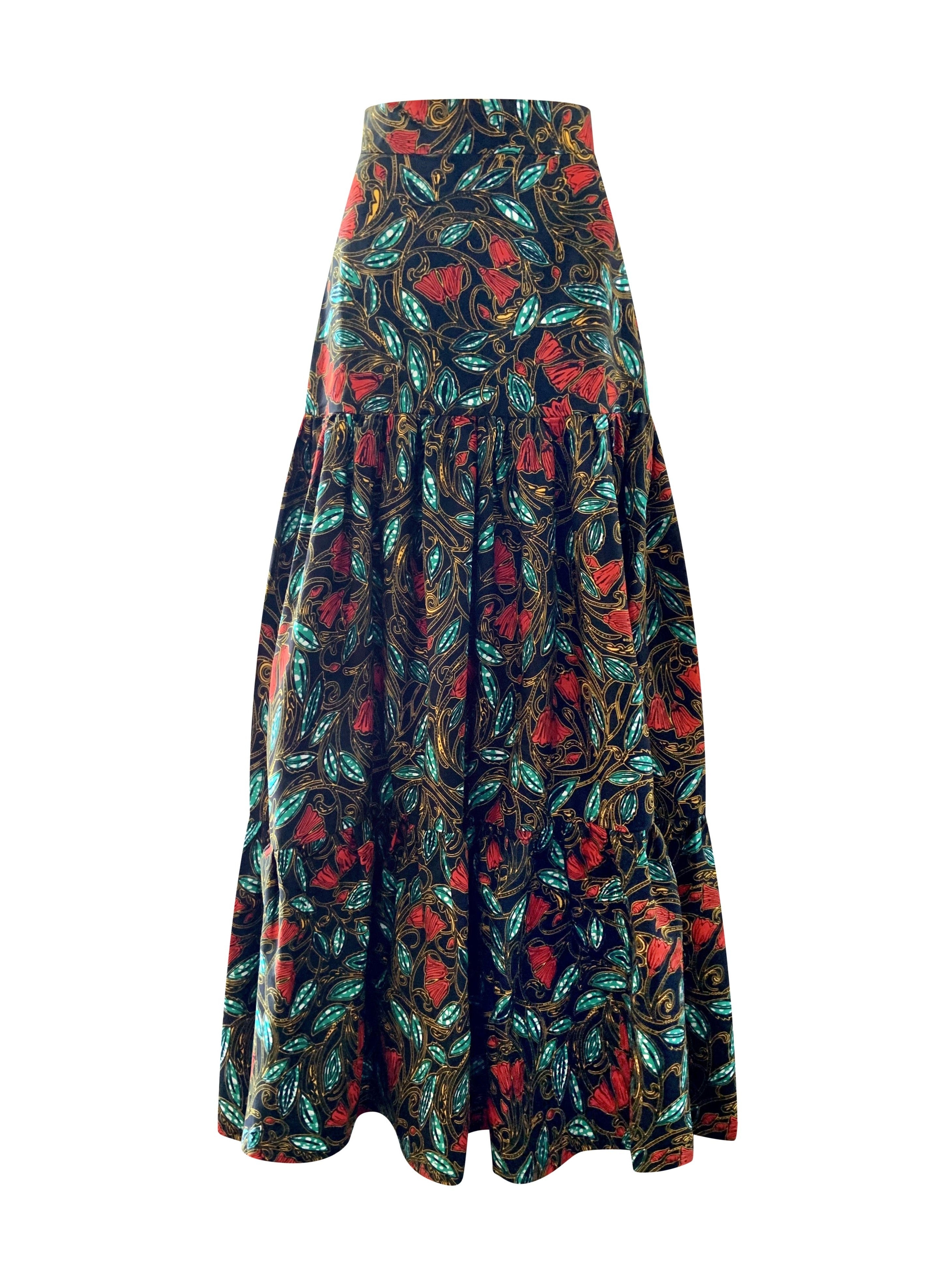 BEKKI FLORAL WRAP BLOUSE AND SKIRT SET - Rahyma