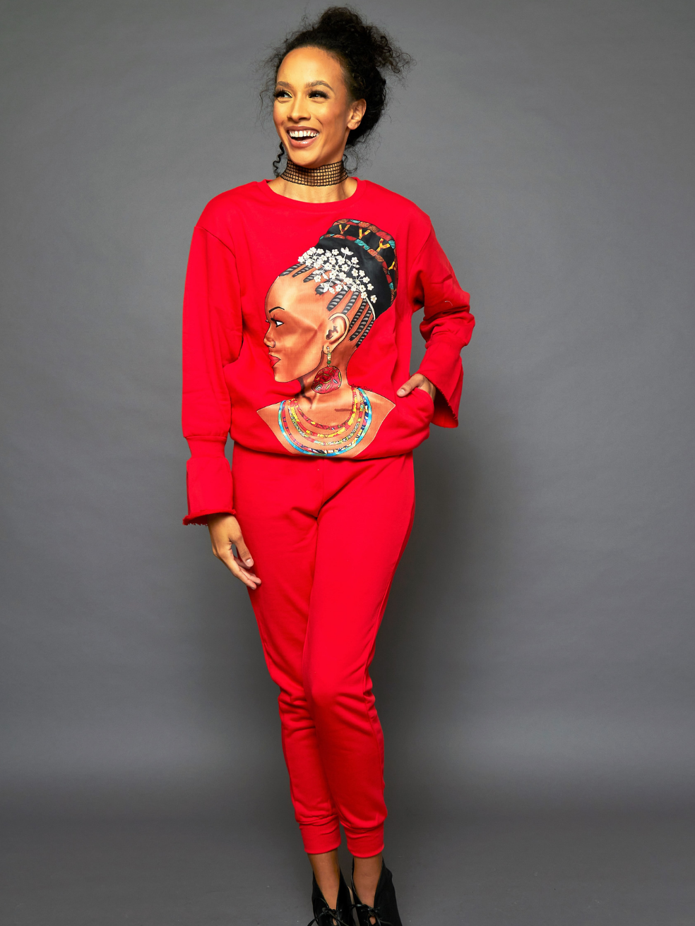 Queen Idia Sweatshirt Set - Rahyma