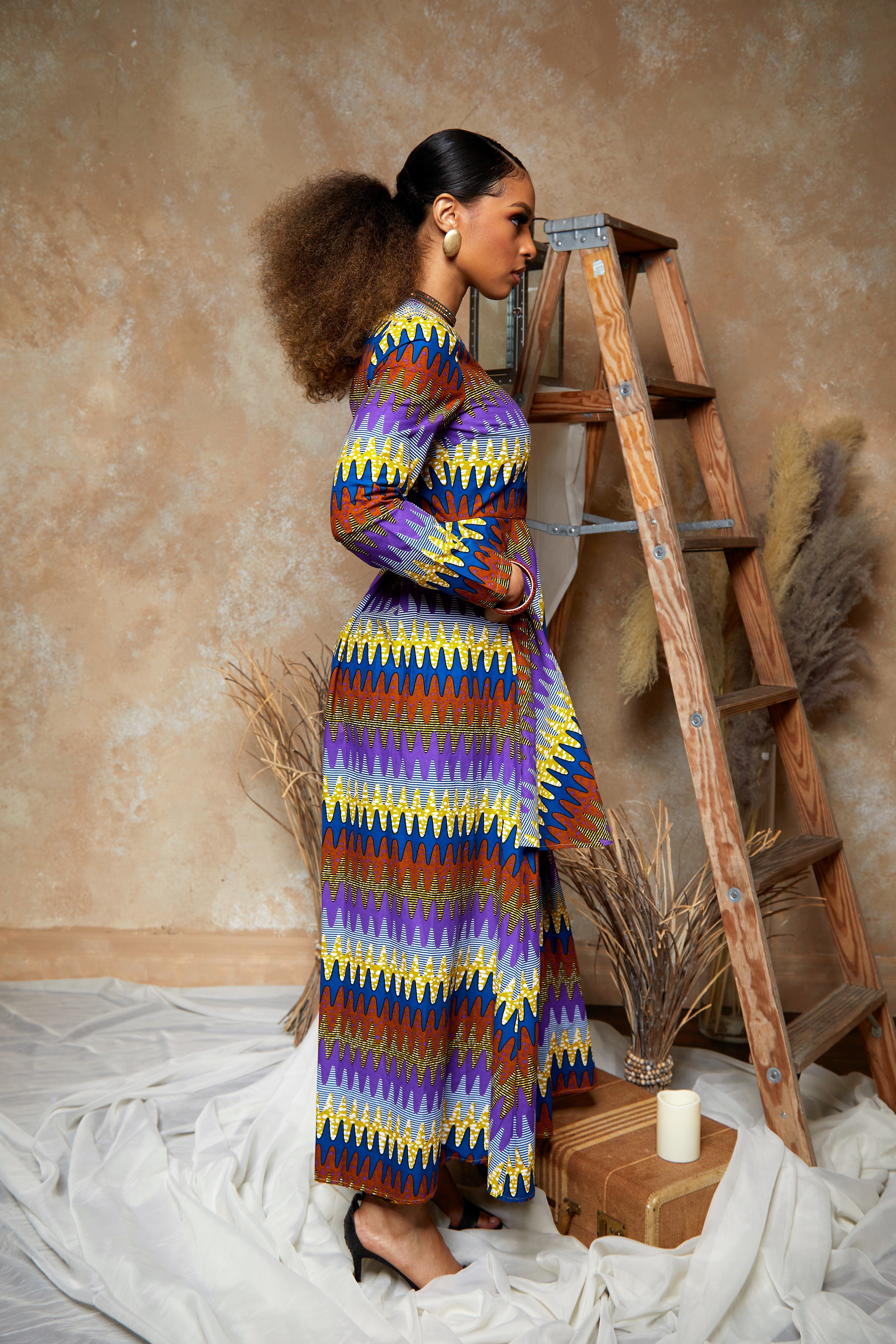 KERRI PURPLE HIGH-LOW DRESS - Rahyma