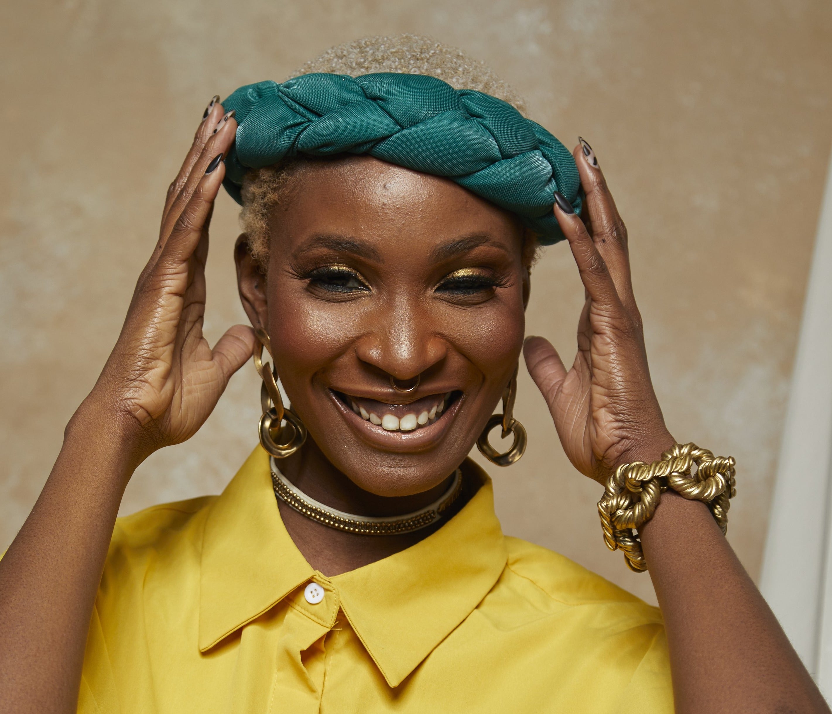 GREEN BRAIDED BAND - Rahyma