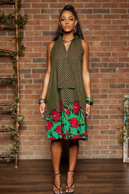 GREEN ALTER MIDI DRESS - Rahyma