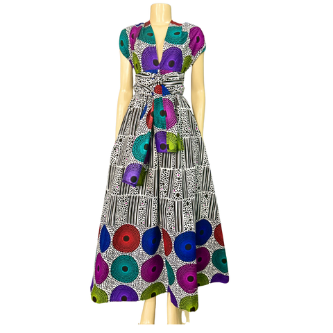 TRIBAL KAFTAN SHIRT DRESS