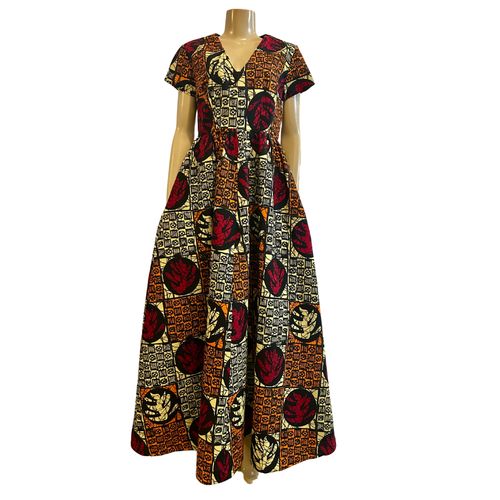 ERA- AFRICAN COTTON PRINT DRESS