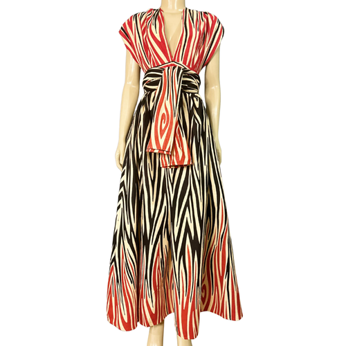 JENNY  INFINITY AFRICAN MAXI DRESS