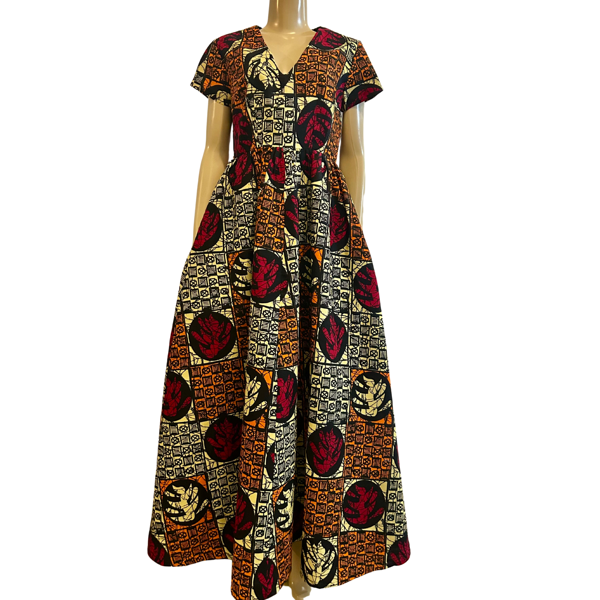 ERA- AFRICAN COTTON PRINT DRESS XXL ERA- AFRICAN COTTON PRINT DRESS XXL