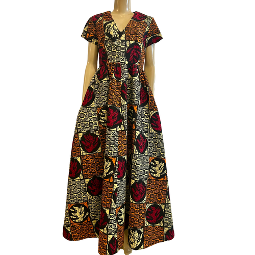 ERA- AFRICAN COTTON PRINT DRESS