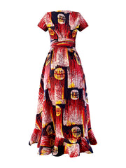 BAILY AFRICAN PRINT WRAP DRESS - Rahyma
