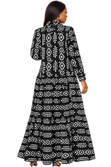 TRIBAL KAFTAN SHIRT DRESS