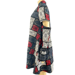 Mosaic Ankara Shirt Dress