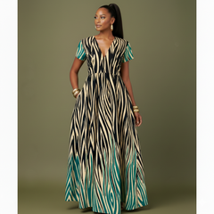 NIKE- AFRICAN COTTON PRINT DRESS