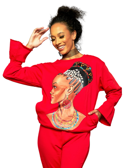 Queen Idia Sweatshirt Set - Rahyma
