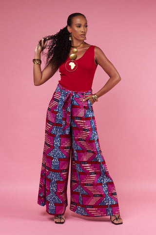 BAILY AFRICAN PRINT WRAP DRESS